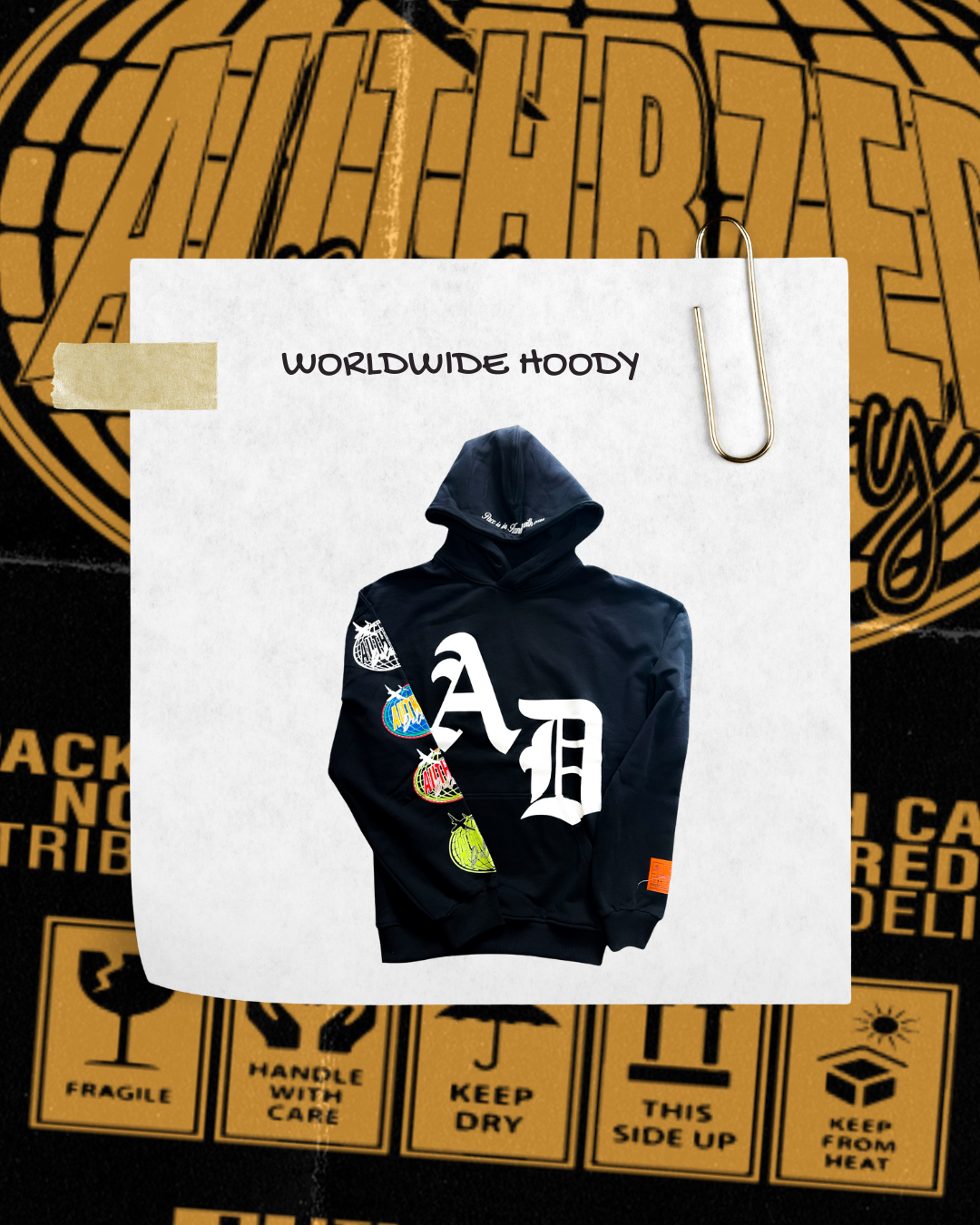 ‘WORLDWIDE’ HOODY